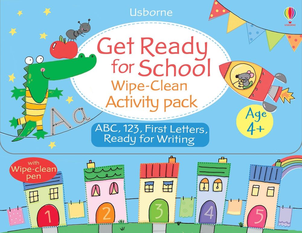 Get Ready for School Wipe-clean activity pack 4+