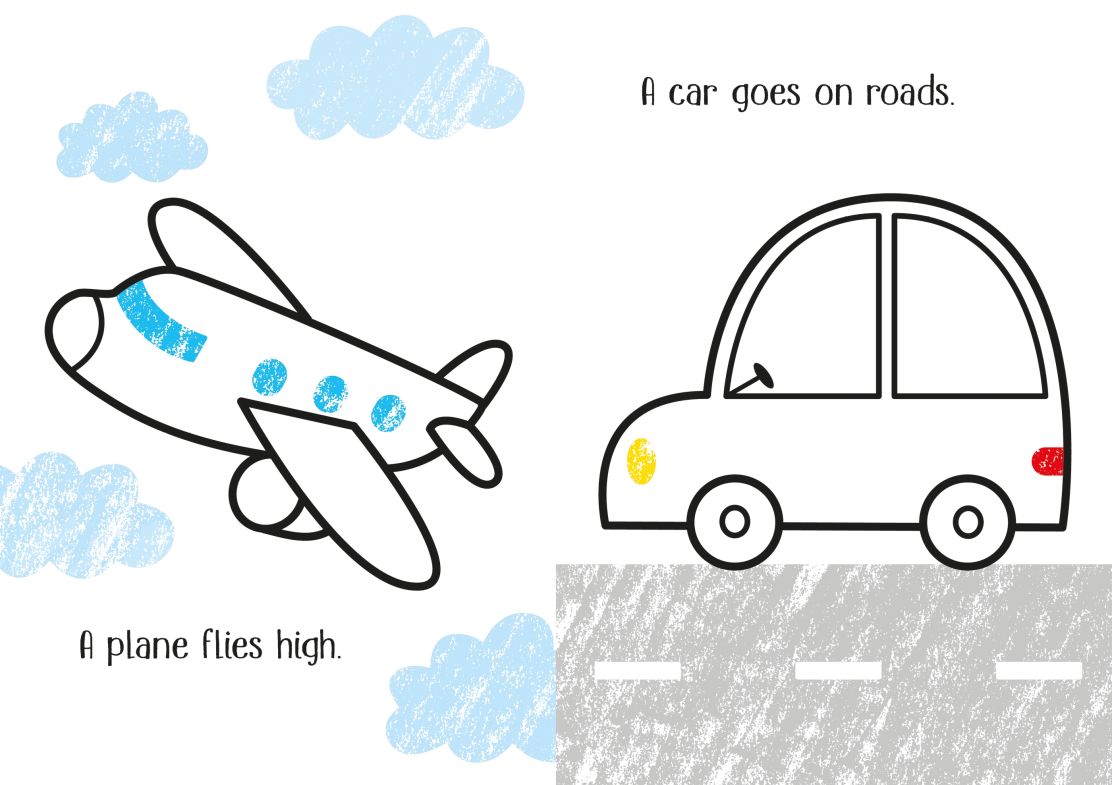 Little First Colouring Things that go