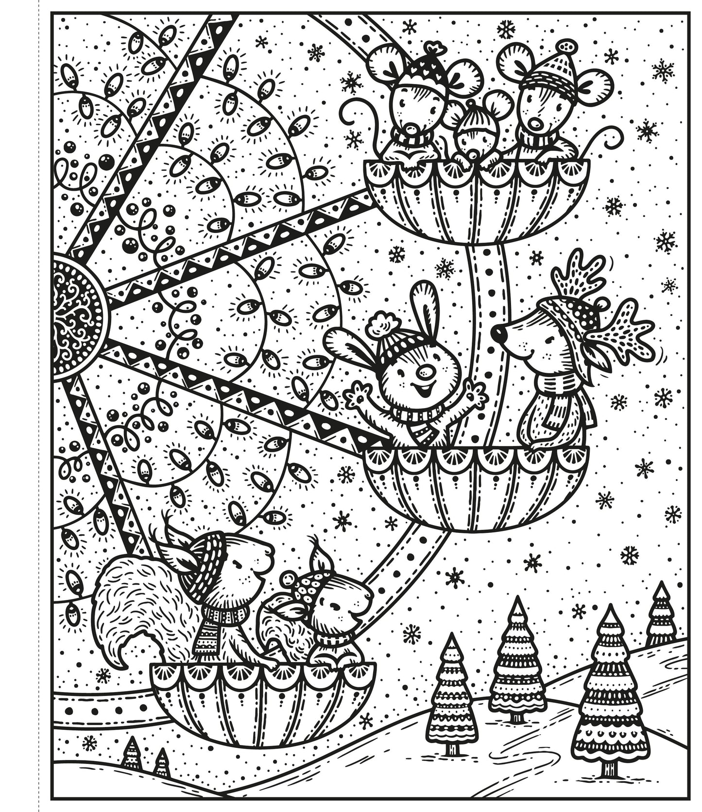 Enchanted Christmas Magic Painting Book