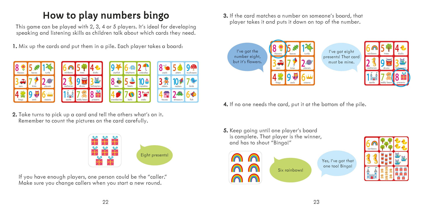 Numbers Matching Games and Book