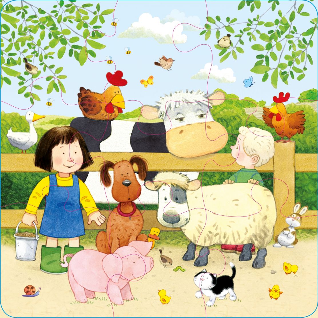 Poppy and Sam's Book and 3 Jigsaws: Animals