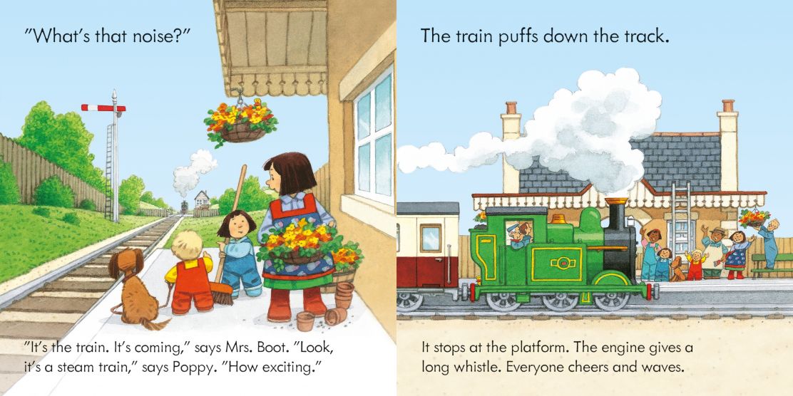 Poppy and Sam's Book and 3 Jigsaws: Trains