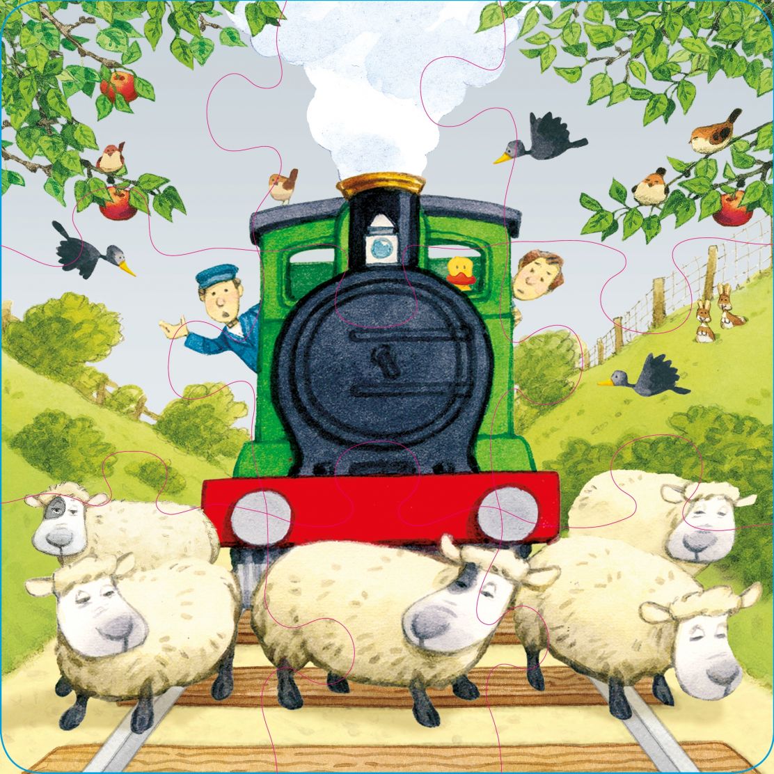 Poppy and Sam's Book and 3 Jigsaws: Trains