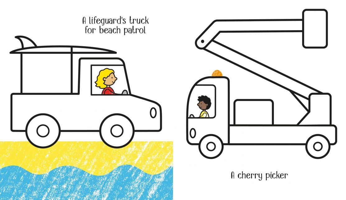 First Colouring Trucks