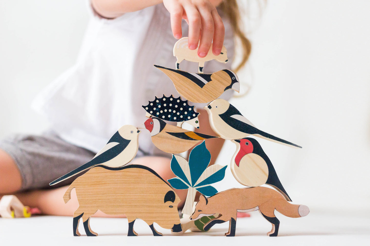 Wooden toy, forest animals, 3-8 years