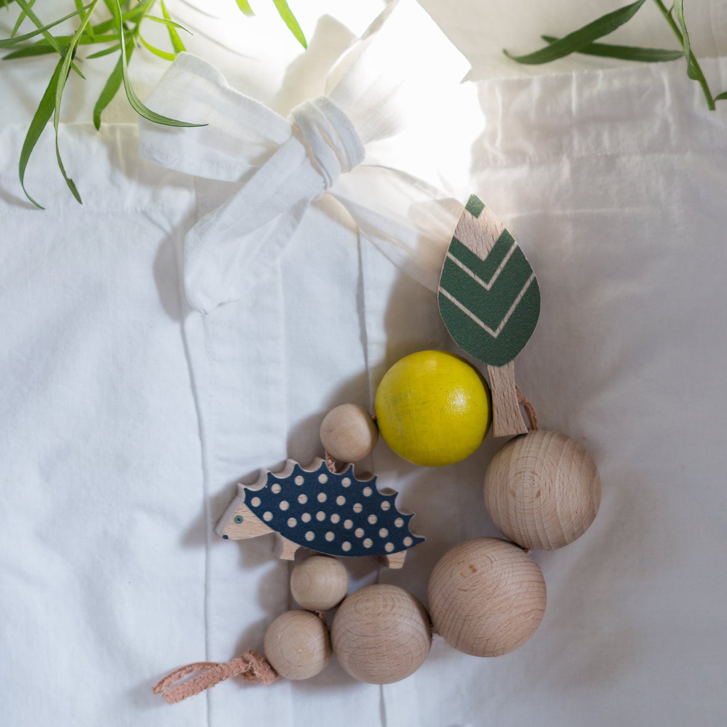 Wooden teething toy for babies, 6 months +