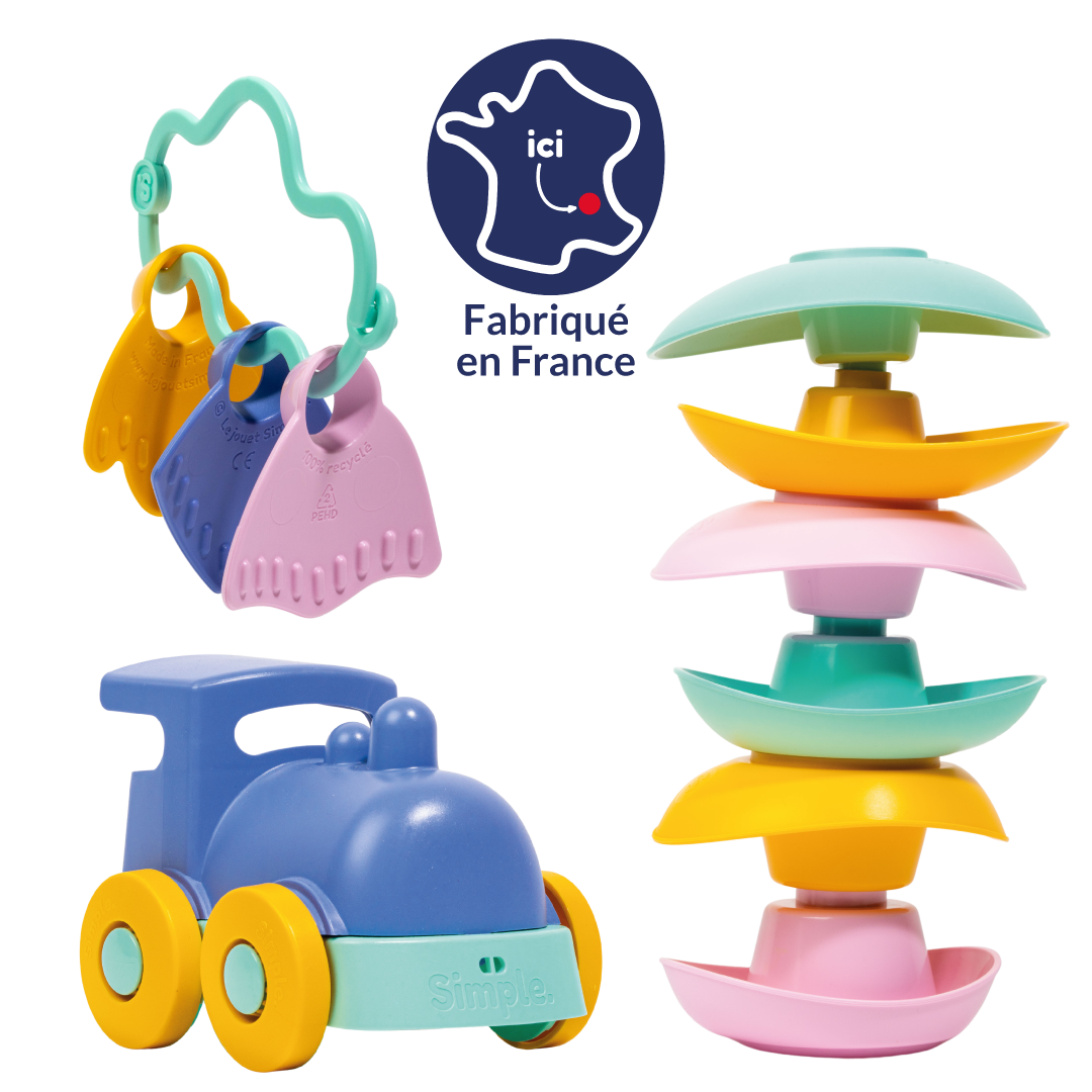 Set jucarii invatare timpurie- Zornaitoare/Cupe/Tren